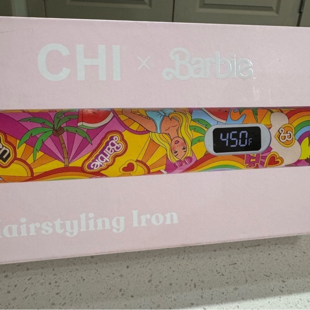Barbie CHI Hairstyling Iron - Pink and Multicolor